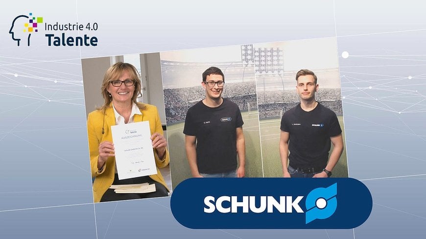 SCHUNK receives award for future-oriented training